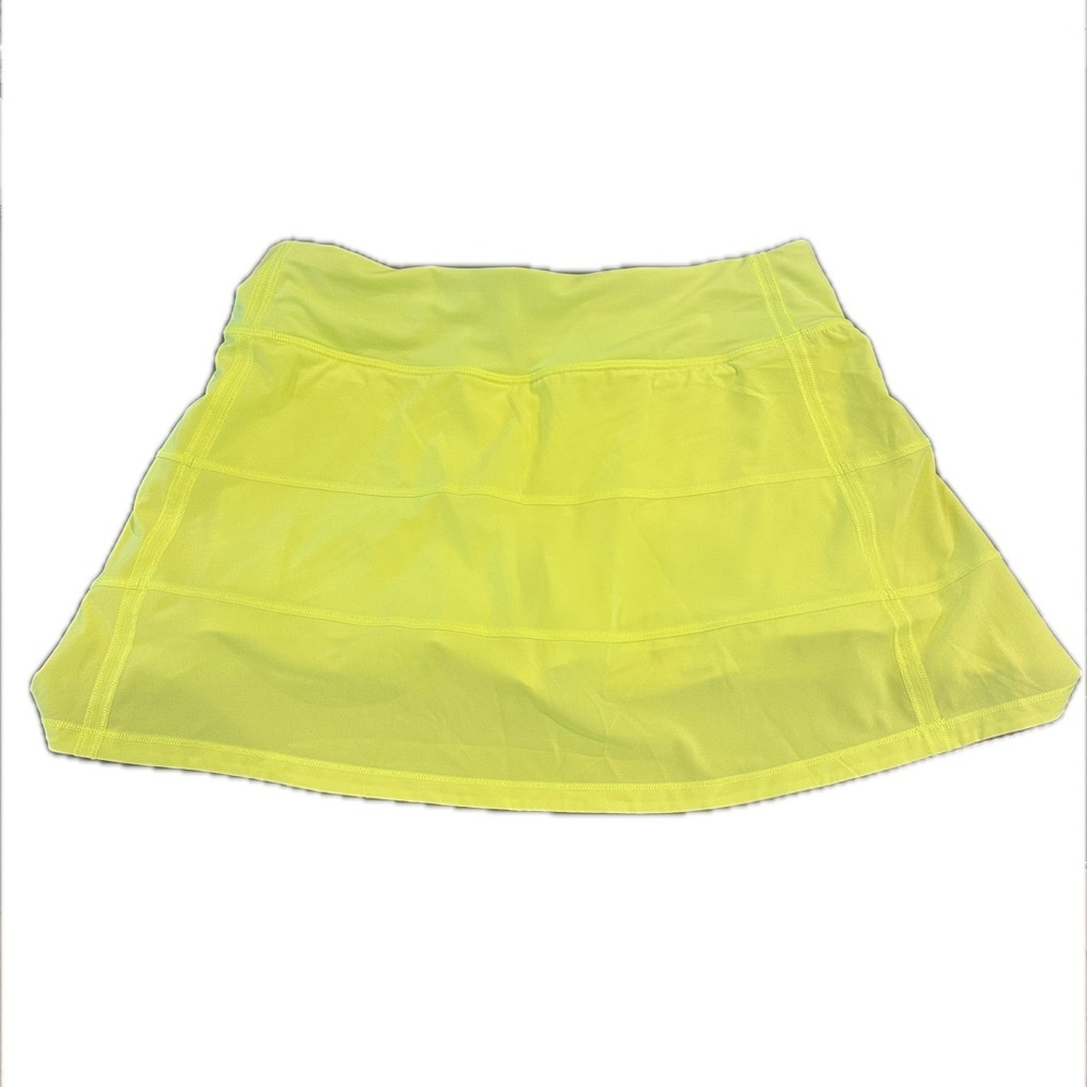 Lululemon Athletica Neon Yellow Skort Sz 6